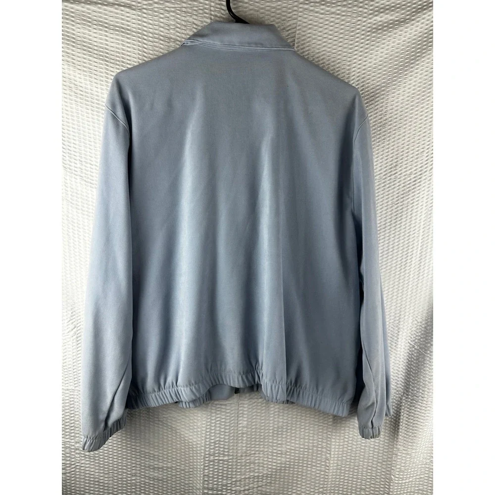 Womens Alfred Dunner Size 16 Petite Jacket‎ Powder Blue Embellished Grandmacore